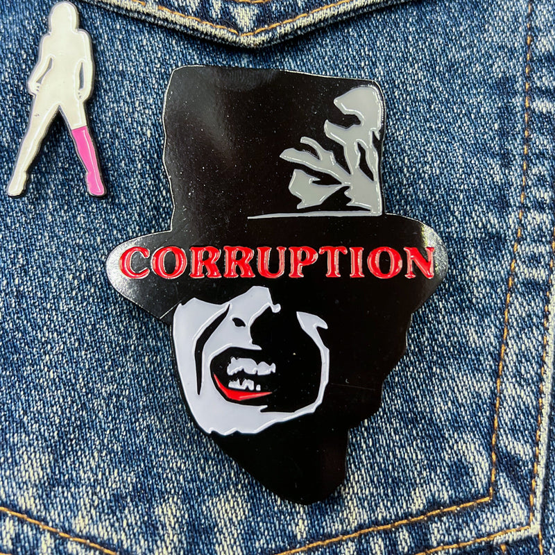 Corruption - Enamel Pin
